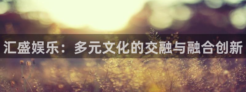 狗子28体育游戏：汇盛娱乐：多元文化的交融与融合创新