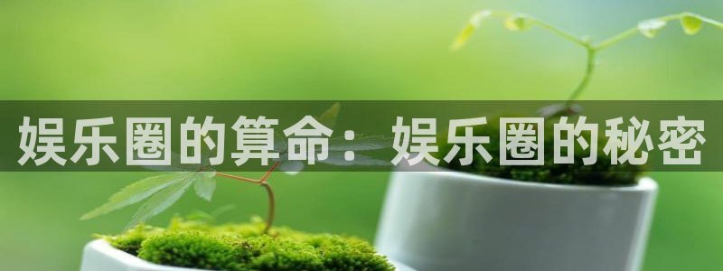 狗子282体育登录入口：娱乐圈的算命：娱乐圈的秘密